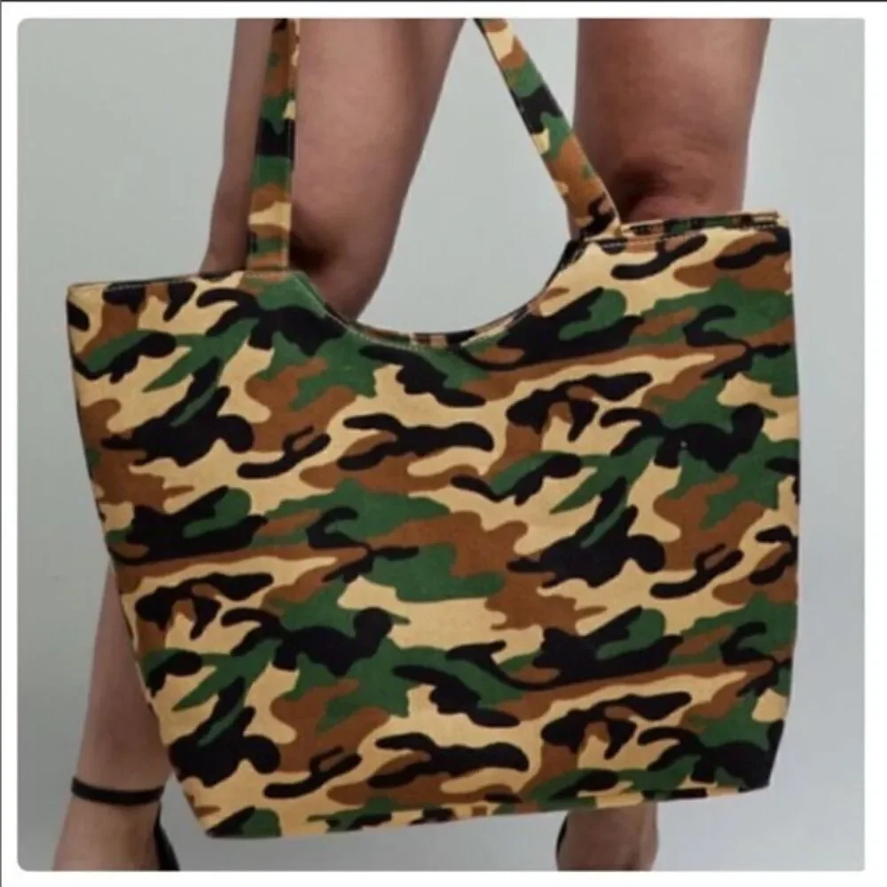 Camo Tote  Bag‎